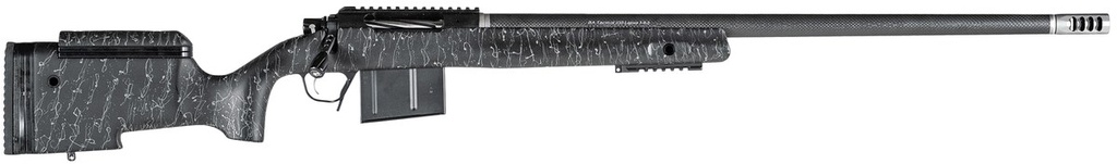 [PROD26-00194] CHRISTENSEN ARMS 8010400500 BA TACTICAL LONG RANGE 6MM CREEDMOOR 4+1 24" CARBON FIBER BARREL, BLACK NITRIDE FINISH, BLACK WITH GRAY WEBBING STOCK