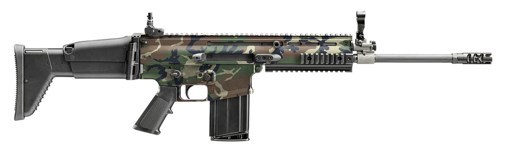 [17723] FN 3810170101 SCAR 17S 7.62X51MM NATO 20+1, 20" BLACK ANODIZED STEEL THREADED BARREL, 1913 PICATINNY RAIL ALUMINUM RECEIVER, ADJUSTABLE SYNTHETIC STOCK, BLACK HOGUE FINGER GROOVE GRIP