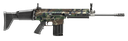 FN 3810170101 SCAR 17S 7.62X51MM NATO 20+1, 20" BLACK ANODIZED STEEL THREADED BARREL, 1913 PICATINNY RAIL ALUMINUM RECEIVER, ADJUSTABLE SYNTHETIC STOCK, BLACK HOGUE FINGER GROOVE GRIP