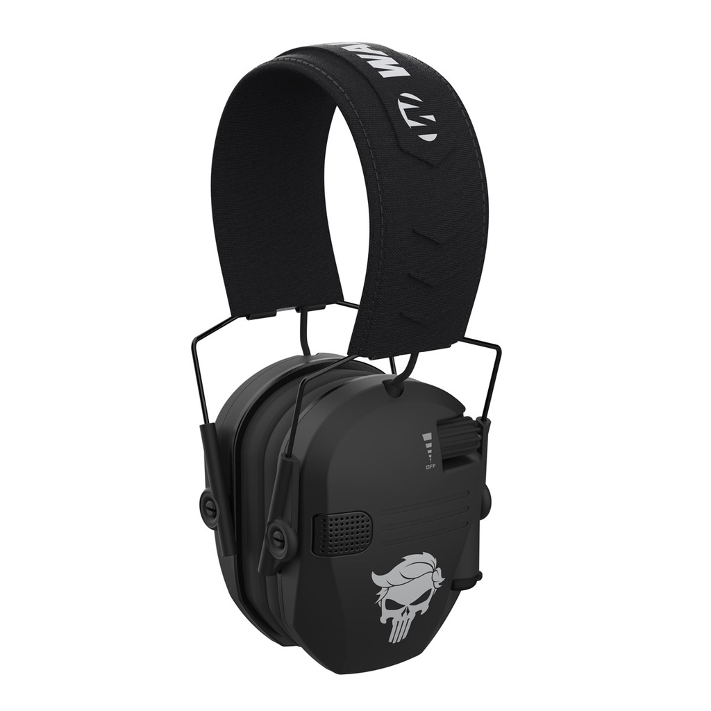 [17651] Walker's GWPRSEMT24PUN Razor Merica Muffs Punisher Polymer Over the Head Black