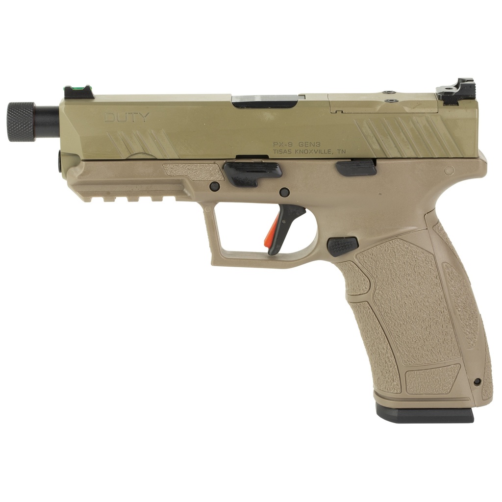 [17557] SDS Arms PX-9 Duty Gen 3, 9mm, 4.69" Threaded Barrel, 18 & 20-Round Mags, FDE
