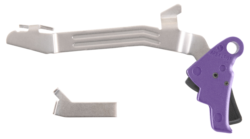 Apex Tactical 102P117PUR Action Enhancement Slim Purple Drop-In Compatible with Glock 43/43X/48