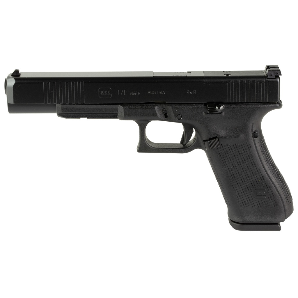 Glock G17L Gen 5 MOS, 9mm, 17-Round, Front Serrations, Optic Ready