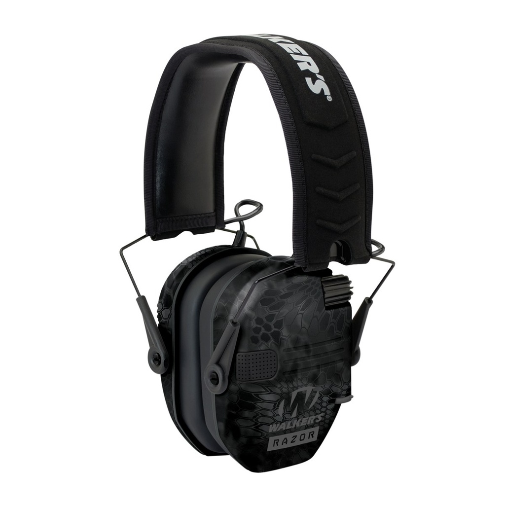 [17205] WALKER'S GWPRSEMYP RAZOR SLIM ELECTRONIC MUFF 23 DB,OVER THE HEAD,  TYPHOON CAMO/BLACK POLYMER