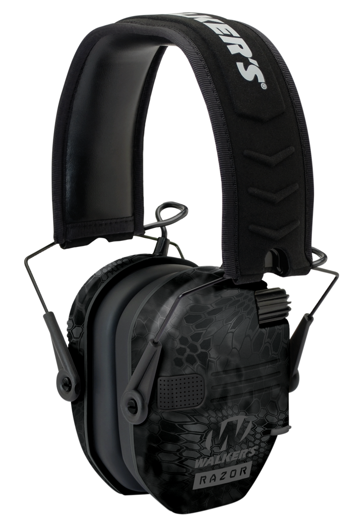 [17205] WALKER'S GWPRSEMYP RAZOR SLIM ELECTRONIC MUFF 23 DB,OVER THE HEAD,  TYPHOON CAMO/BLACK POLYMER