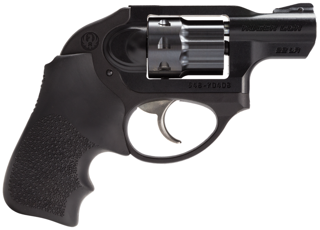 [16442] RUGER LCR 22LR BL/HOGUE GRP 8RD DAO