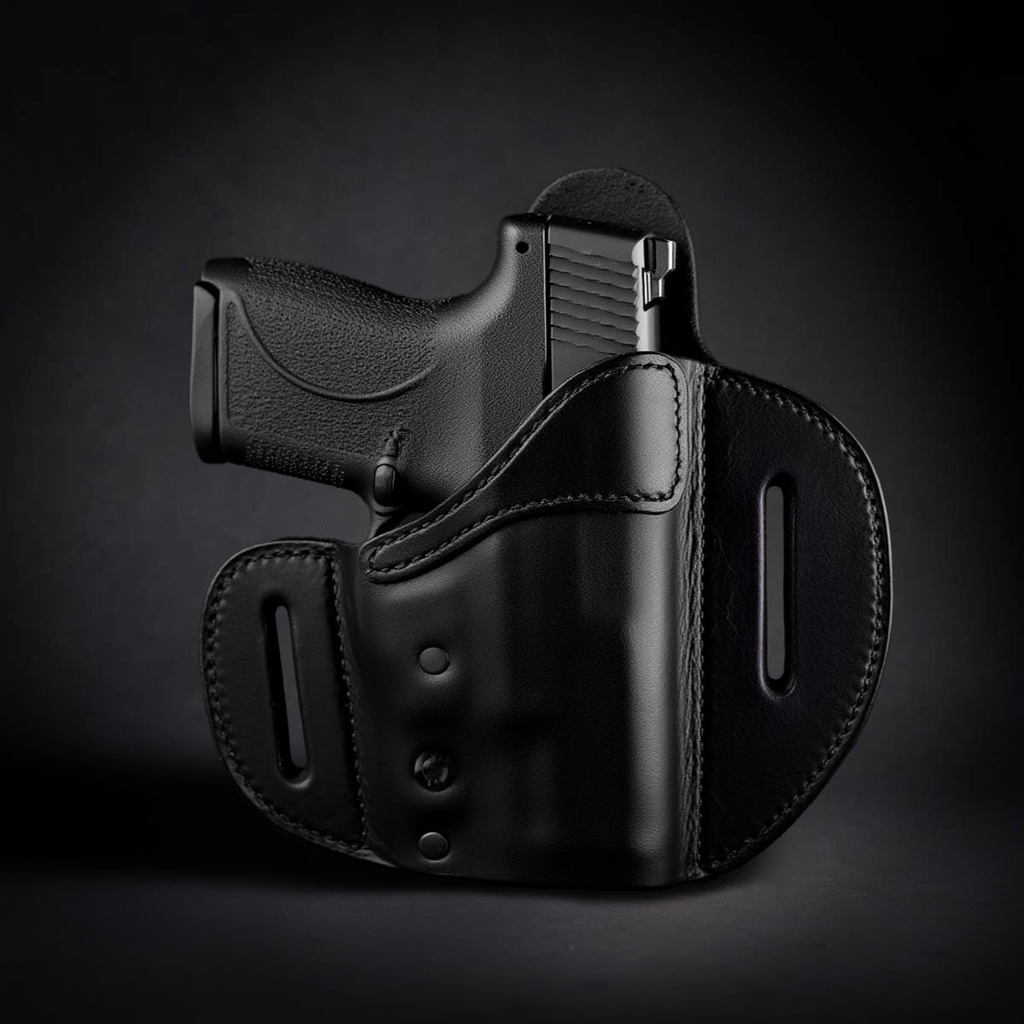 Urban Carry LockLeather OWB Holster, Size 217, Left Hand, Black