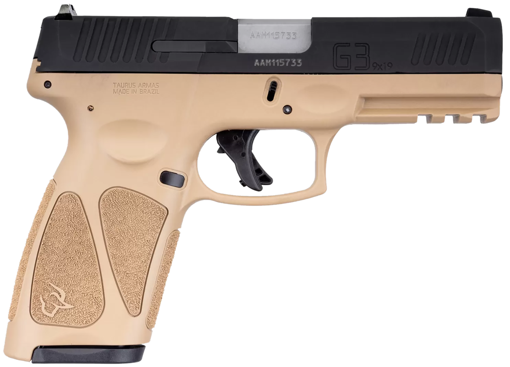 [16329] TAURUS USA TAU G3 9MM 4 BLK TAN FRAME 2 15RD