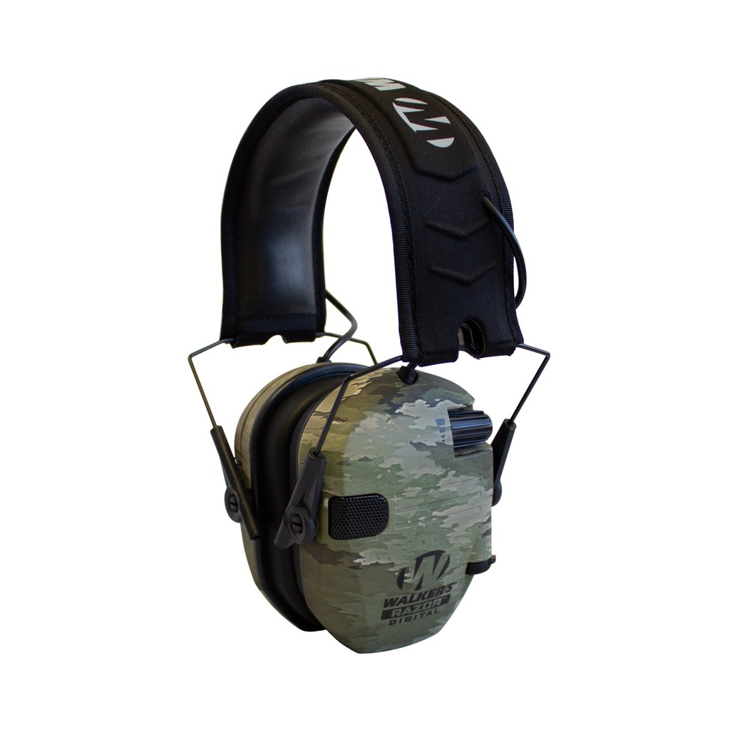 [16061] WALKER'S GWPDRSEMAIX RAZOR PRO DIGITAL ELECTRONIC MUFF POLYMER 23 DB OVER THE HEAD ATACS-IX CAMO/BLACK ADULT