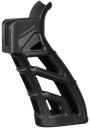 ADAPTIVE TACTICAL AT01900 LIGHTWEIGHT TACTICAL GRIP (LTG)  SKELETONIZED BLACK POLYMER, 25 DEGREE GRIP ANGLE, FITS AR PLATFORM