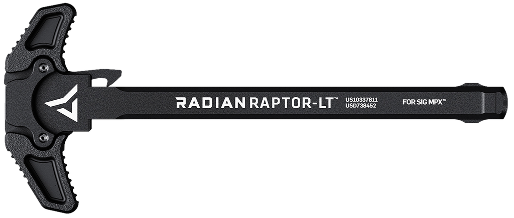 RADIAN WEAPONS R0367 RAPTOR LT LIGHTWEIGHT AMBI CHARGING HANDLE, BLACK, FITS SIG MPX