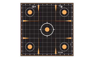 [15226] ALLEN EZ AIM SPLASH ADHESIVE GRID TARGET 5-PK 12"X12"
