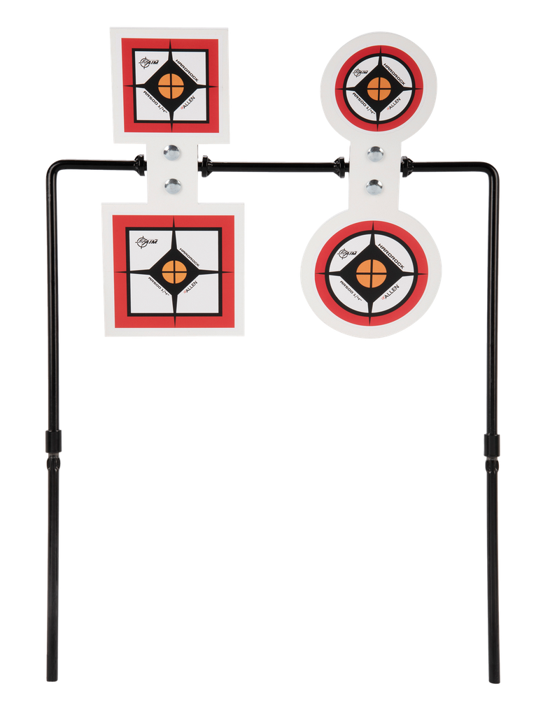 [15213] ALLEN EZ-AIM 15593 HARDROCK SPINNER  AR500 ROUND TARGET & STAND .25" THICK