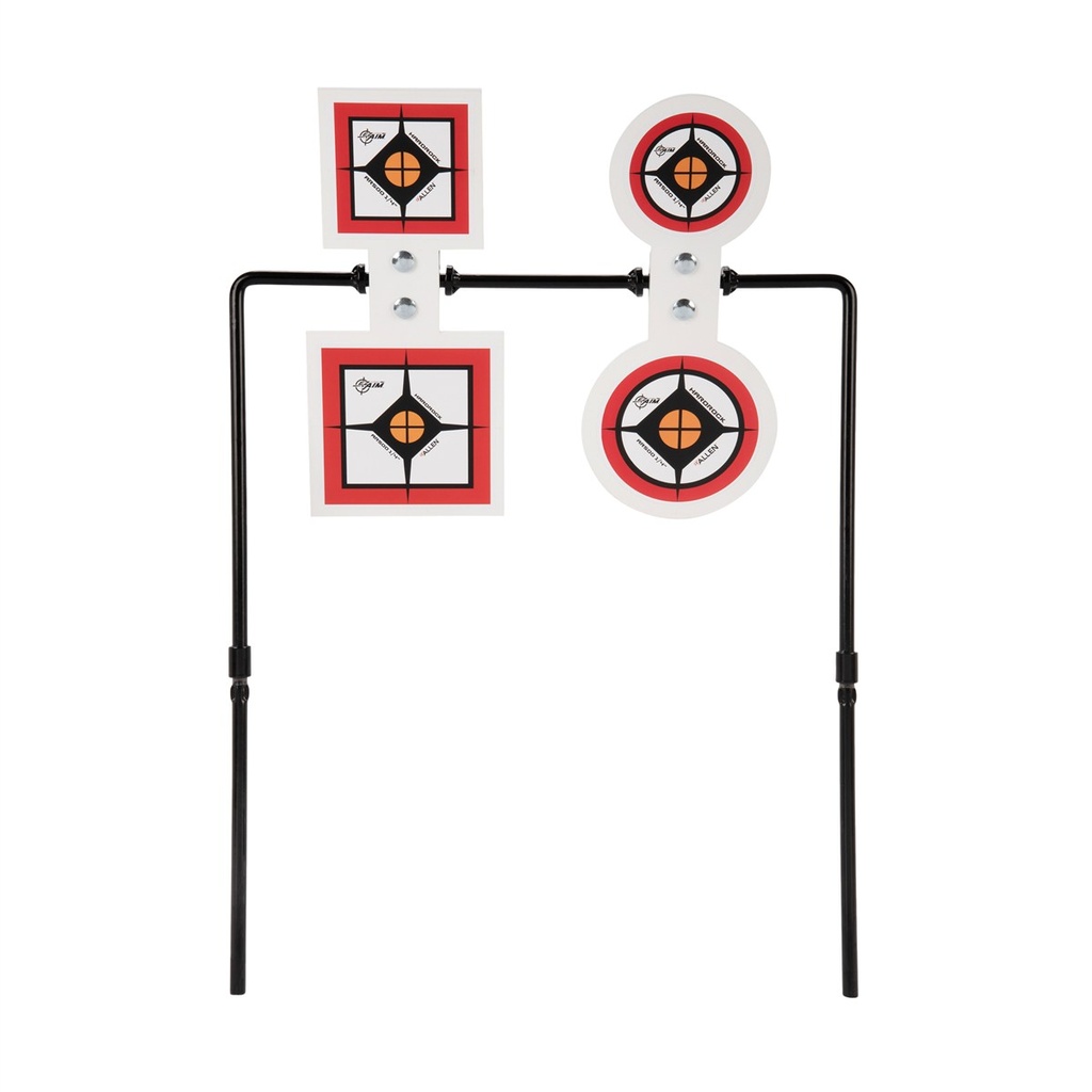 [15213] Allen EZ-Aim 15593 Hardrock Spinner AR500 Round Target & Stand .25" Thick