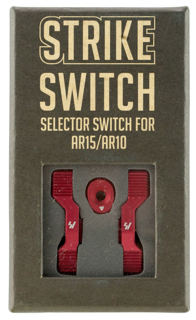 [14613] STRIKE ARSSSRED STRIKE SWITCH 60/90 DEGREE RED ALUMINUM AR-PLATFORM AMBIDEXTROUS