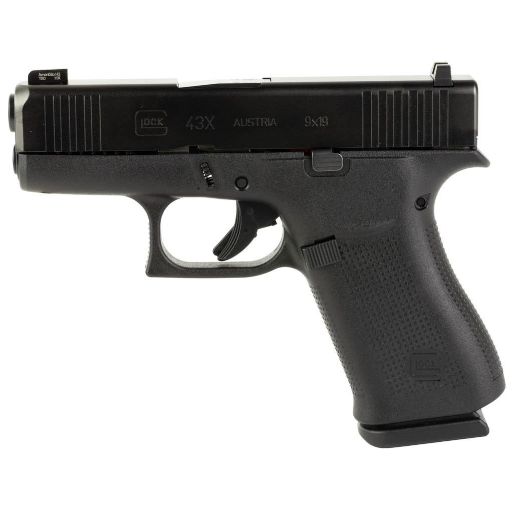 Glock G43X, 9mm, 3.39" Barrel, 10+1