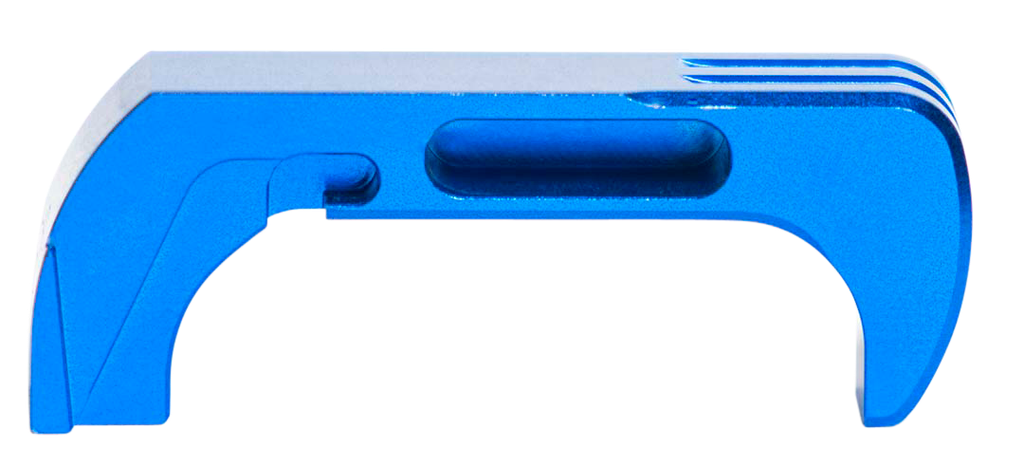 [12905] CROSS ARMORY CRG5MCBL MAG CATCH  EXTENDED COMPATIBLE W/GLOCK GEN4-5 BLUE ANODIZED ALUMINUM