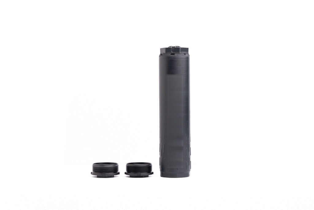 [19705] HUXWRX Flow Range 36 Ti Direct Thread Suppressor, Black