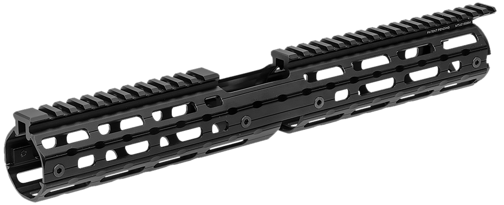 [12542] UTG LEAPERS MTU015SSM QUAD RAIL HANDGUARD ALUMINUM MATTE BLACK RECEIVER