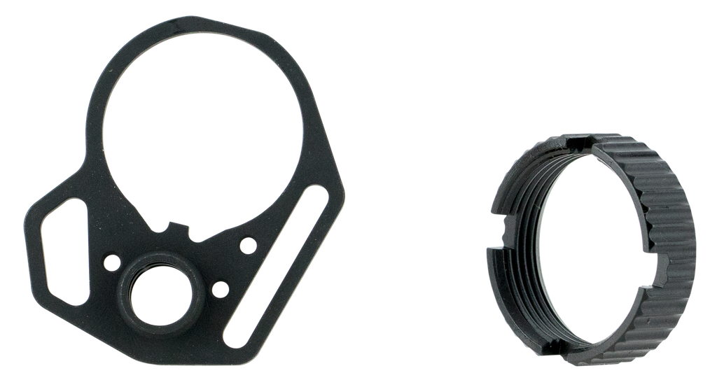 [12388] STRIKE INDUSTRIES ARMFEP&ACN MULTI-FUNCTION END PLATE AND CASTLE NUT STEEL BLACK