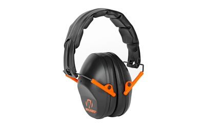 [11844] WALKER'S GWPFPM1BKO PRO LOW PROFILE PASSIVE MUFF 22 DB OVER THE HEAD BLACK/ORANGE ACCENT POLYMER
