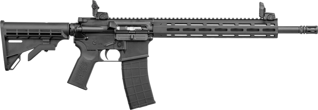 [11757] TIPPMANN ARMS A101032 M4 ELITE MSR 22 LR 25+1 16" BLACK PARKERIZED THREADED BARREL, MATTE BLACK ALUMINUM RECEIVER W/PICATINNY RAIL, M-LOK HANDGUARD, BLACK ADJ CAR15 POLYMER STOCK, BLACK GEN2 GRIP, RIG