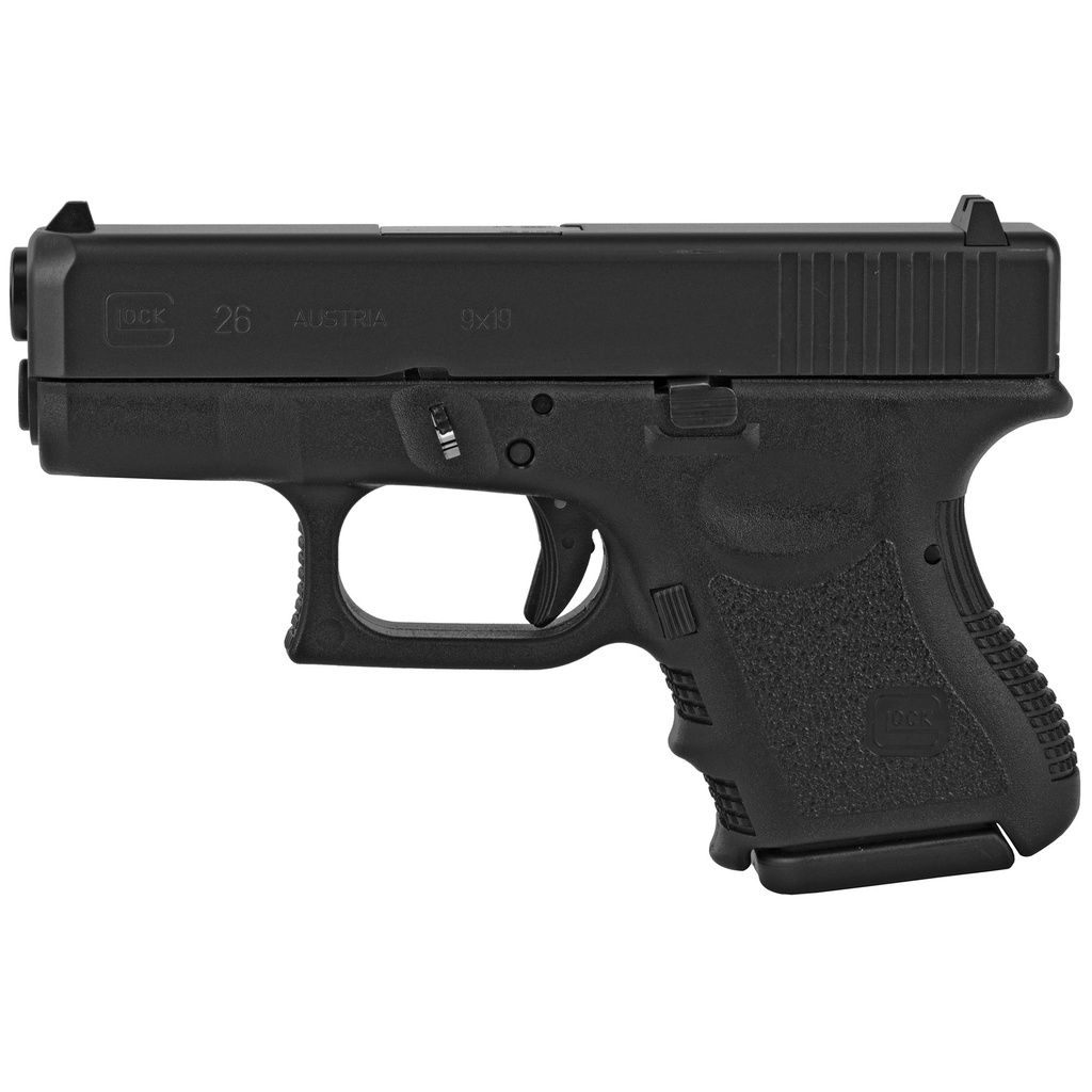 Glock G26 Gen 3 Sub-Compact, 9mm, 3.43" Barrel, 10+1 (CA Compliant)