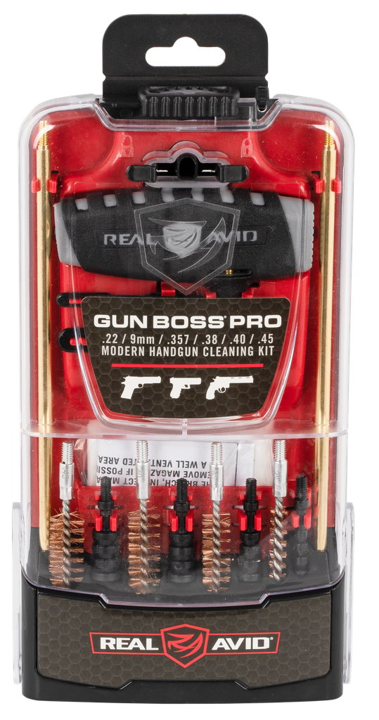 [11109] REAL AVID GUN BOSS PRO HANDGUN CLEANING KIT 15-PIECE