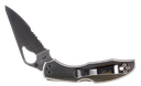 SPYDERCO BY04PS2 BYRD MEADOWLARK 2 2.94" FOLDING CLIP POINT PART SERRATED 8CR13MOV SS BLADE STAINLESS STEEL HANDLE INCLUDES POCKET CLIP