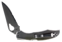 Spyderco BY03PS2 Byrd Cara Cara 2 3.75" Folding Drop Point, Part Serrated 8CR13MOV Stainless Blade, Stainless Steel Handle, Includes Pocket Clip