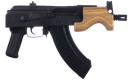 CENTURY ARMS HG2797N DRACO MICRO 7.62X39MM 30+1 6.25" BLACK THREADED BARREL, BLACK STEEL RECEIVER, BLACK POLYMER GRIP, RIGHT HAND, INCLUDES MAGAZINE