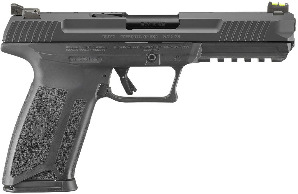 [10930] RUGER-57 PRO 5.7X28 BK 5" 20+1