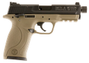 SMITH AND WESSON M&P22 COMPACT 22LR FDE THREAD