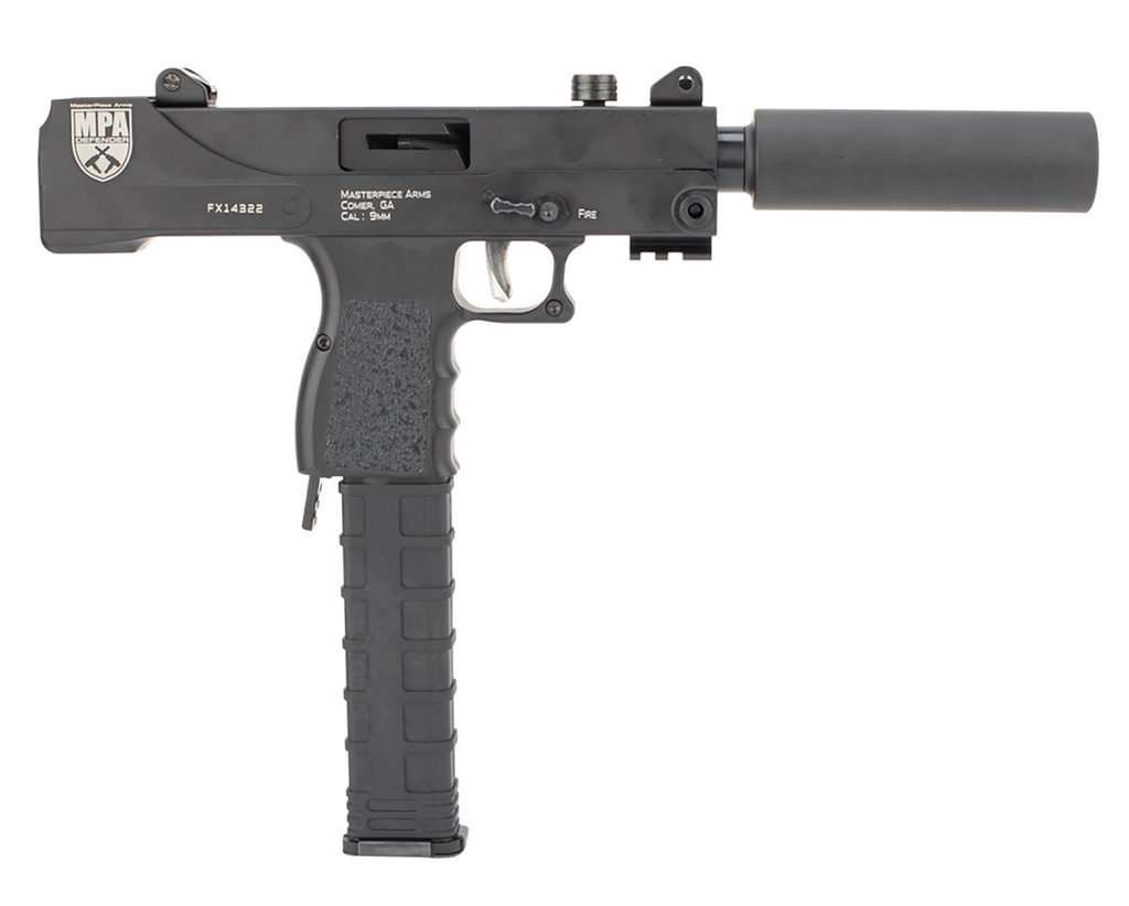 [10783] MASTERPIECE ARMS MPA DEFENDER 9MM TOP- COCKING 4.5" TB BLACK 30RD