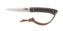 CRKT 2382 BIWA  3.02" FIXED PLAIN SATIN 8CR13MOV SS BLADE/BLACK/BROWN G10 HANDLE INCLUDES LANYARD/SHEATH