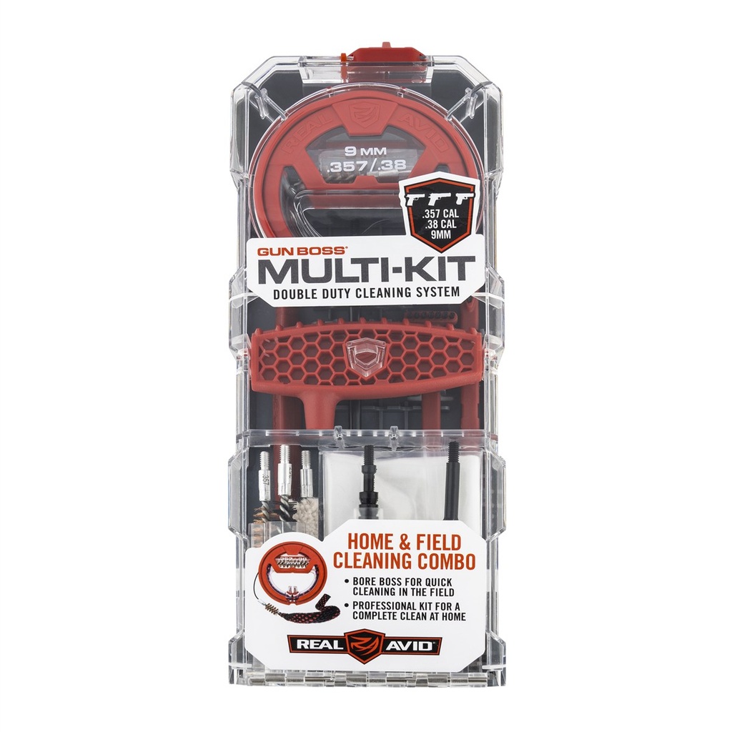 [10510] Real Avid Gun Boss Multi-Kit .357/.38/9mm with Bore Boss