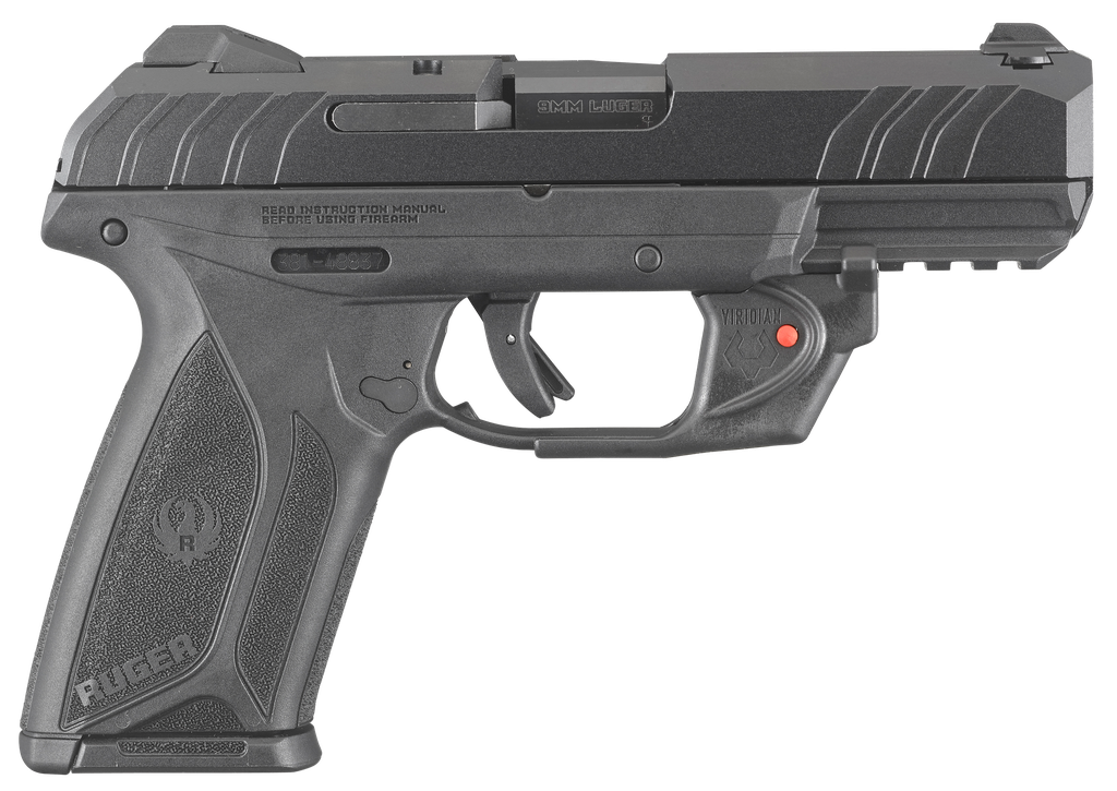 [9384] RUGER SECURITY9 9MM BK 4" 15+1 LASER