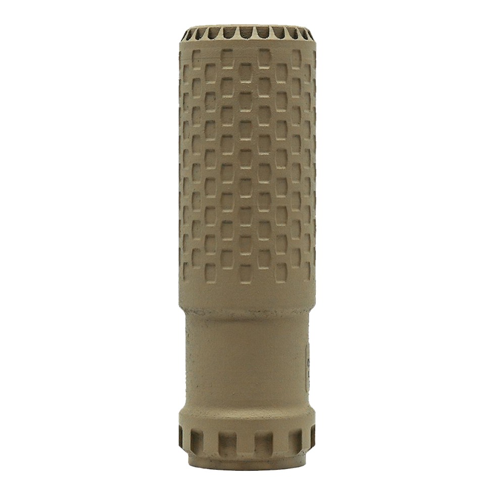 [PROD26-02776] Ridgeback Defense Rhodie 6Ti Titanium Suppressor, 5.56/6mm, 5.5", HUB, FDE