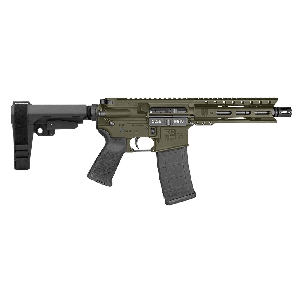 [19323] DIAMONDBACK FIREARMS DB-15 PIST 5.56MM ODG 7" SBA3