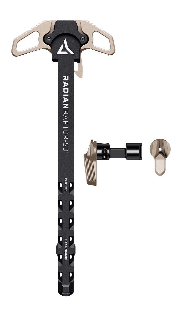 [19328] RADIAN WEAPONS R0940 RAPTOR SD 45/90 CHARGING HANDLE AR-15/M16 FLAT DARK EARTH ALUMINUM AMBIDEXTROUS