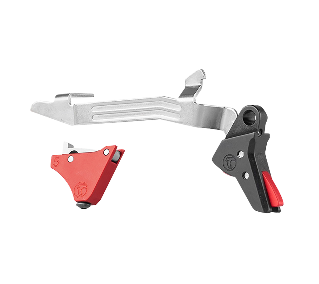 TIMNEY TRIGGERS ALPHAGLOCK5LARGERED ALPHA COMPETITION  RED FITS GLOCK GEN5