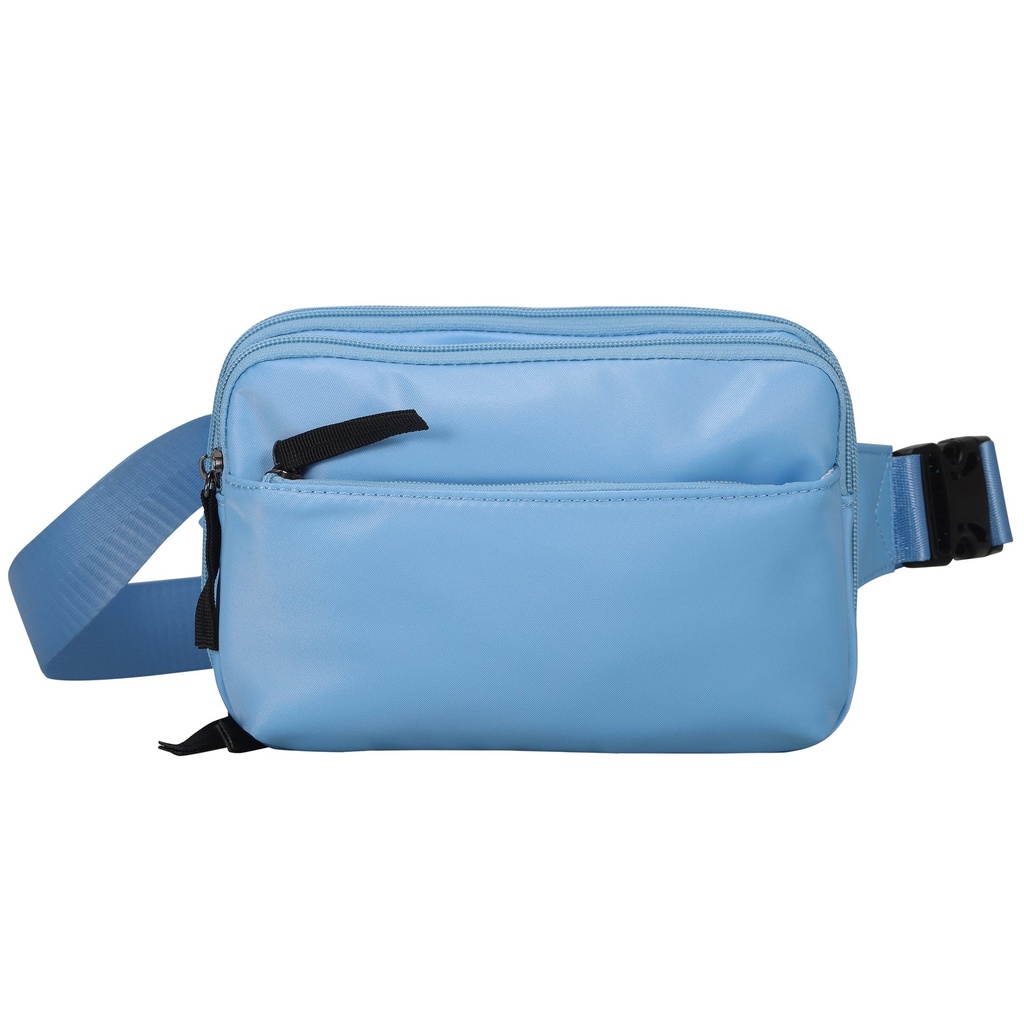 [19219] Lady Conceal Molly Nylon Concealed Carry Fanny Pack / Sling, Sky Blue