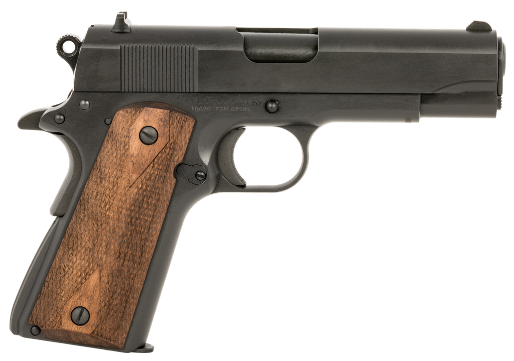 TISAS 10100116 1911 A1 TANK COMMANDER 9MM LUGER 9+1 4.25" BLACK STEEL BARREL, MANGANESE PHOSPHATE COATED SERRATED CARBON STEEL SLIDE & FRAME W/BEAVERTAIL, TURKISH WALNUT GRIP