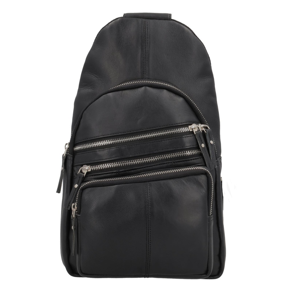 [19128] Lady Conceal Weston Lambskin Concealed Carry Sling, Black