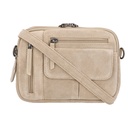 Lady Conceal Hadley Suede Concealed Carry Crossbody, Sand