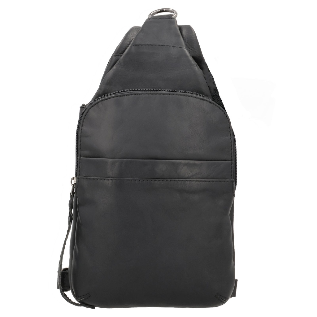 [19094] Lady Conceal Dakota Leather Concealed Carry Sling, Black