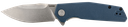 KERSHAW 2036 LUCID  3.20" FOLDING CLIP POINT PLAIN STONEWASHED 8CR13MOV SS BLADE/BLUE/STONEWASHED GLASS FILLED NYLON/SS HANDLE INCLUDES POCKET CLIP