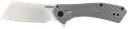 KERSHAW 3445 STATIC  2.90" FOLDING CLEAVER PLAIN SATIN 8CR13MOV SS BLADE GRAY PVD STAINLESS STEEL HANDLE INCLUDES POCKET CLIP
