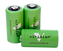 VIRIDIAN 3500006 CR123 BATTERY  GREEN 3.0 VOLTS 1,750 MAH (3) SINGLE PACK