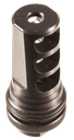 SILENCERCO AC142 ASR MUZZLE BRAKE BLACK STEEL WITH 1/2"-28 TPI THREADS FOR 5.56X45MM NATO
